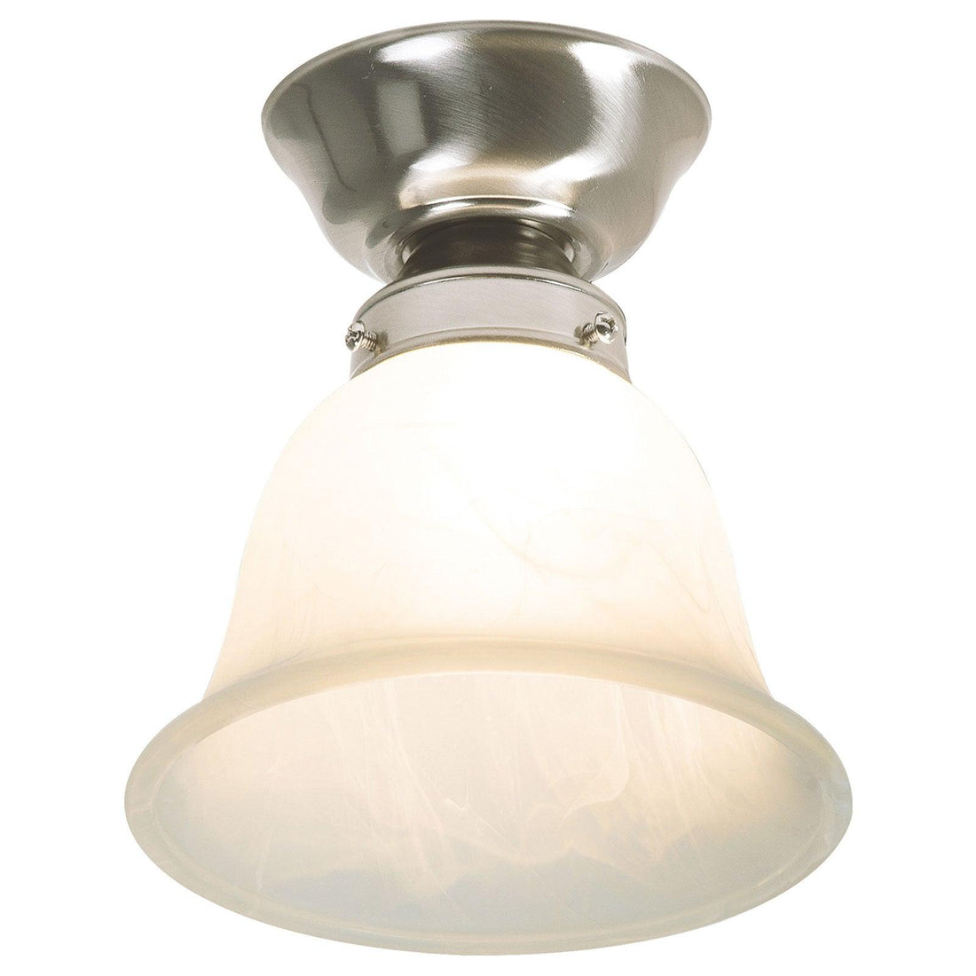 16cm Bell Shaped Alabaster Glass DIY Ceiling Fixture Mercator