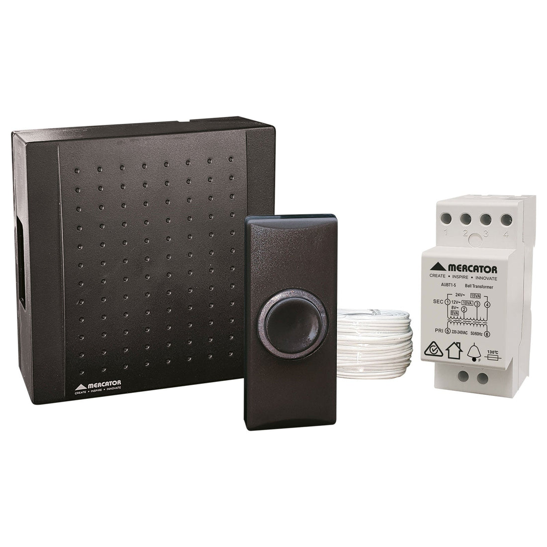 Compact Door Chime Hard Wired Kit Mercator