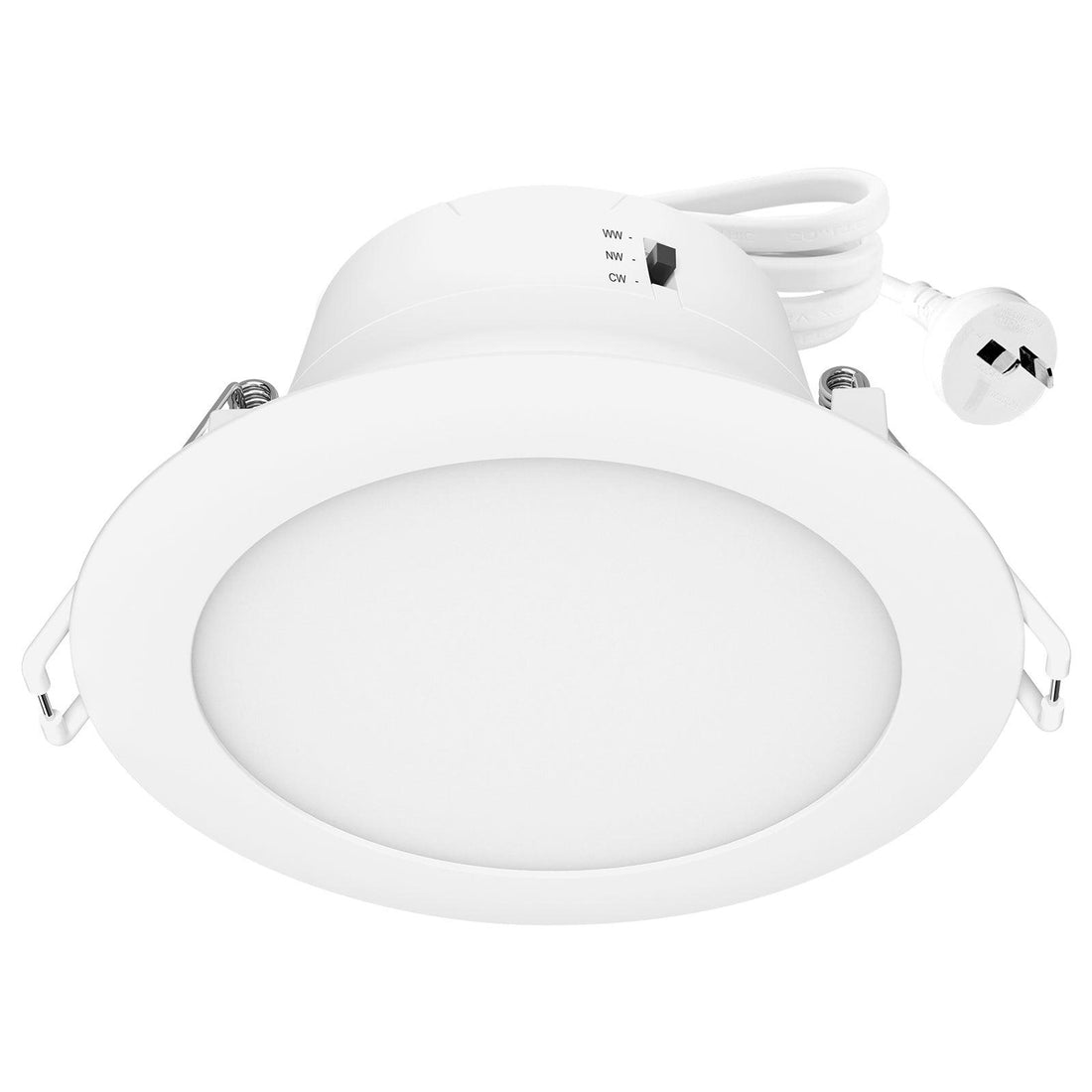Eko-2 9W 90mm 3CCT LED Downlight With Plug Base - 10 Pack Mercator