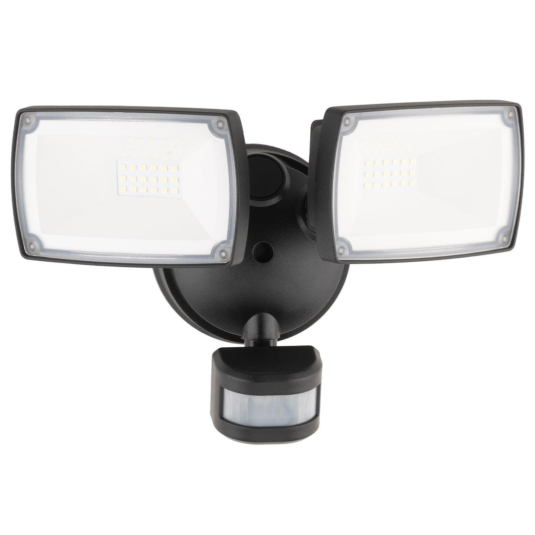 Onyx Twin Head LED Security Flood Light with PIR Sensor Mercator