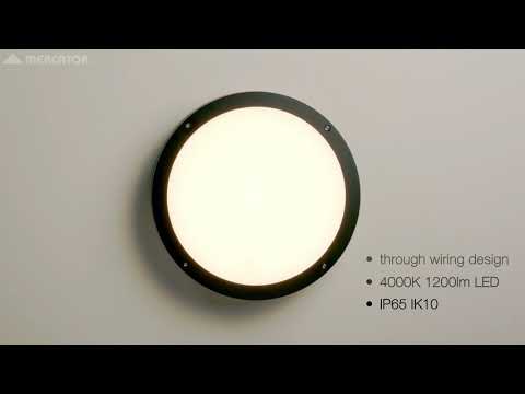 Zion II-12W LED Bulkhead CCT Outdoor Wall Light