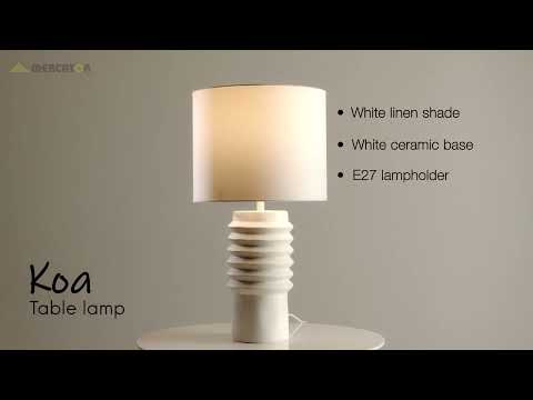 Koa Textured Ceramic Table Lamp