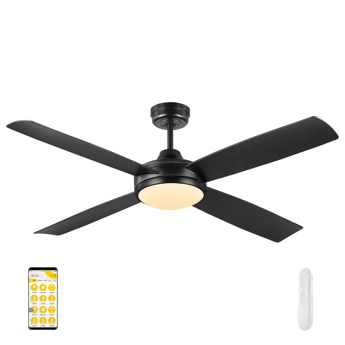 Anova DC Ikuü Smart Wi-Fi Ceiling Fan with LED Light and Remote Mercator