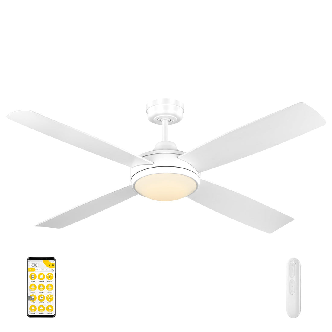 Anova DC Ikuü Smart Wi-Fi Ceiling Fan with LED Light and Remote Mercator