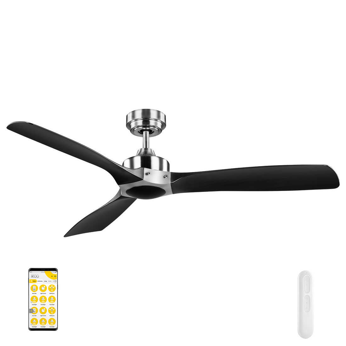 Minota DC Ikuü Smart Wi-Fi Ceiling Fans with Remote Mercator