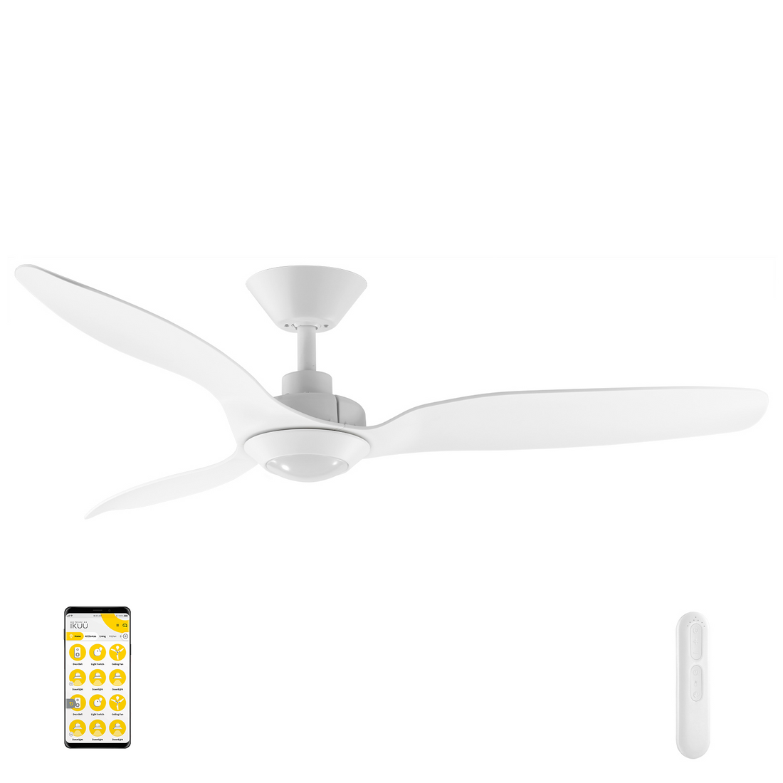 Casa DC Ikuü Smart Wi-Fi Ceiling Fan with LED Light and Remote Mercator