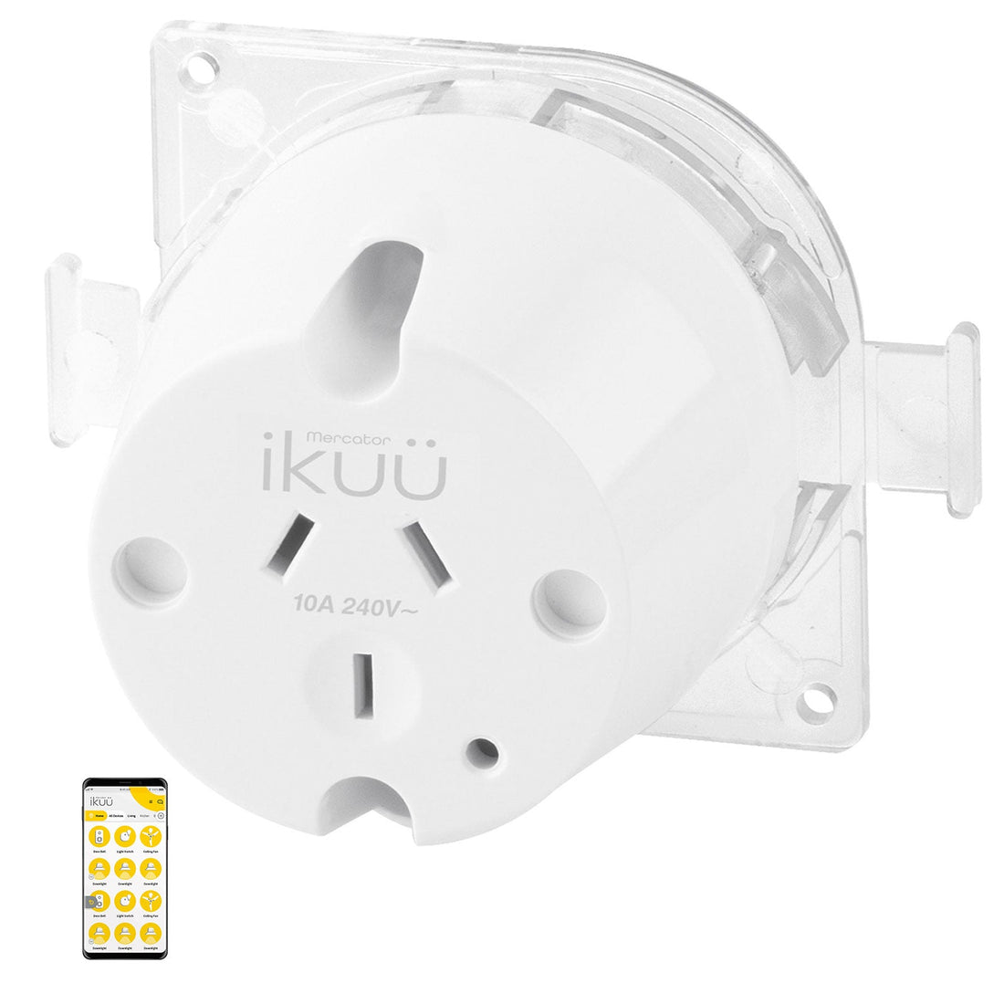 Ikuü Smart Zigbee Plug Base With Clear Rear Cover